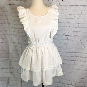 BB Dakota by Steve Madden White Swiss Dot Dress